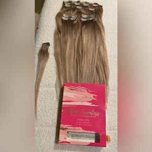 RARE COLOR - Glam Seamless Hair Extensions 20” - blonde balayage